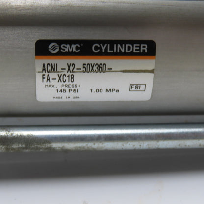 SMC ACNL-X2-50X360-FA-XC18 Double Acting Pneumatic Cylinder 50mmBore 360mmStroke