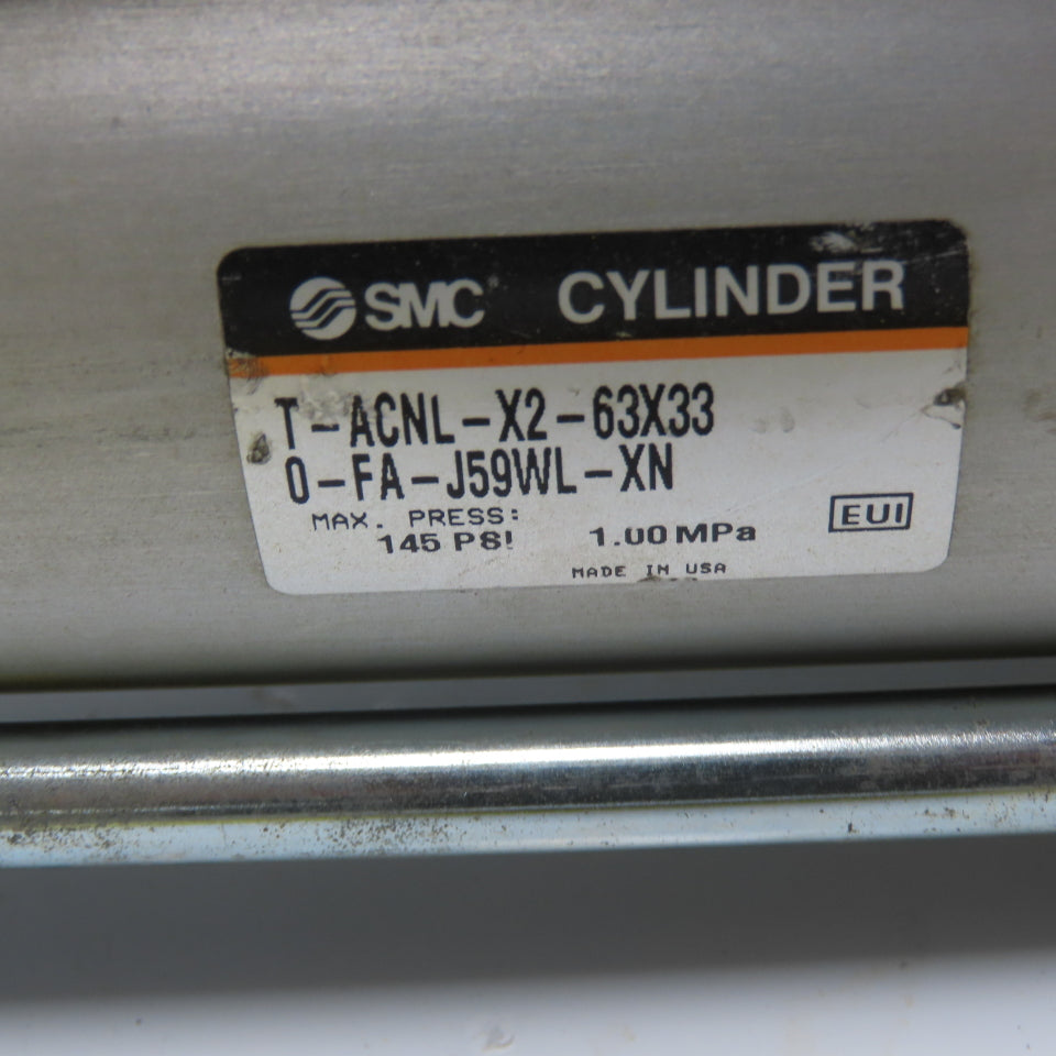 SMC T-ACNL-X2-63X330-FA Double Acting Pneumatic Cylinder 63mm Bore 330mm Stroke