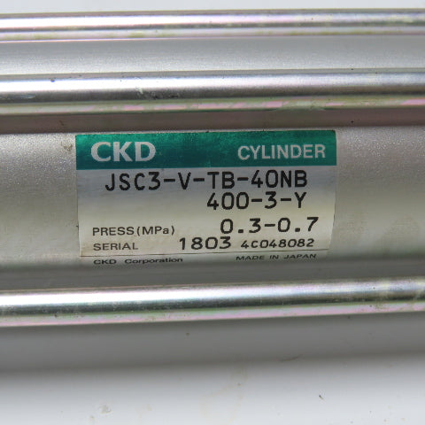 CKD JSC3-V-TB-40NB400-3-Y Double Acting Pneumatic Cylinder 40mm Bore 400mmStroke