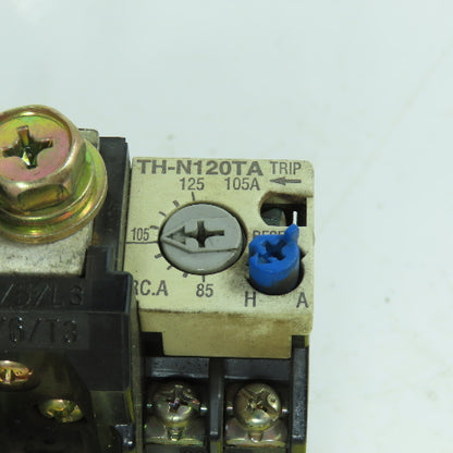 Mitsubishi JIS C 8201-4-1 TH-N120TA Thermal Overload Relay 660VAC 85-125A Trip