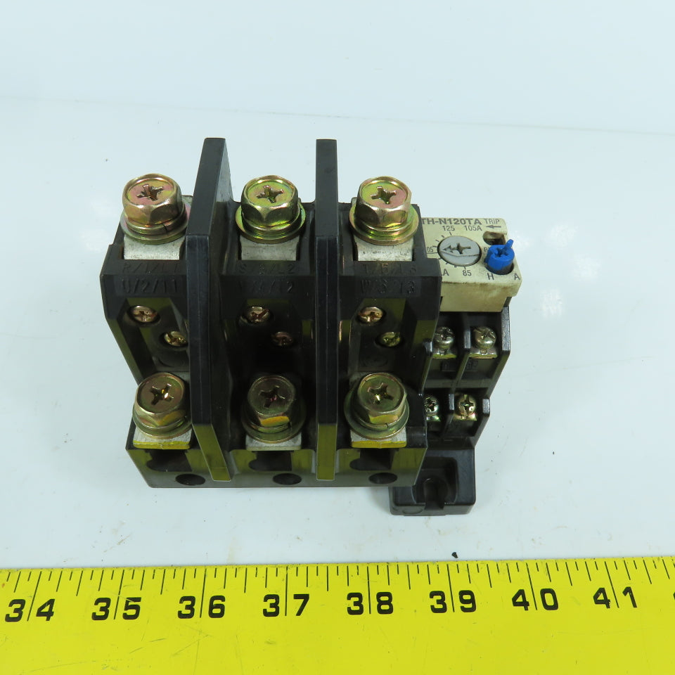Mitsubishi JIS C 8201-4-1 TH-N120TA Thermal Overload Relay 660VAC 85-125A Trip