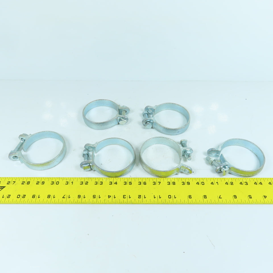 18X 0V Buck Algonquin Style Galvanized Steel Hose Clamp 2-1/2" To 2-3/4" Lot/6