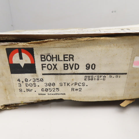 Bohler AWS/SFA 5.5 4.0mm x 350mm Welding Electrode 180-210 Amp 300 Sticks