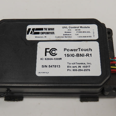 Braun P1550-BNI-UVL 35149 UVL Control Module Power Touch Receiver