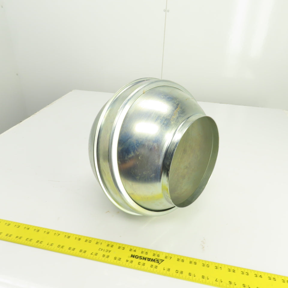 8" x 8" Galvanized Steel Duct Work Swivel Ball Joint 9-3/4" OAL