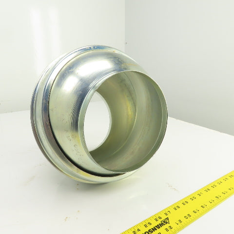 8" x 8" Galvanized Steel Duct Work Swivel Ball Joint 9-3/4" OAL