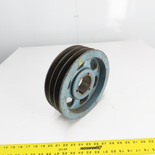 Browning 3TC102 Cast Iron 3 Groove V-Belt Pulley Split Taper 10.6"OD 2-3/4" Bore