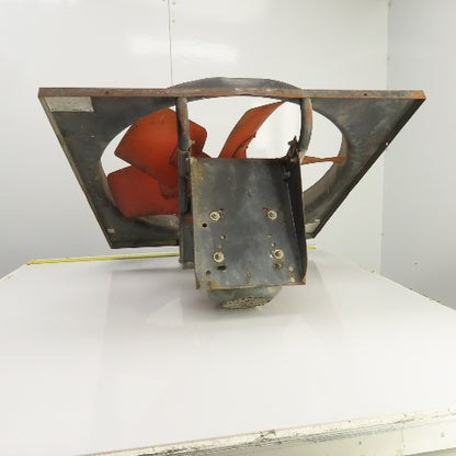 30" OD 6-Blade Belt Drive Exhaust Ventilation Fan 1HP 208-230/460V 34" Flange