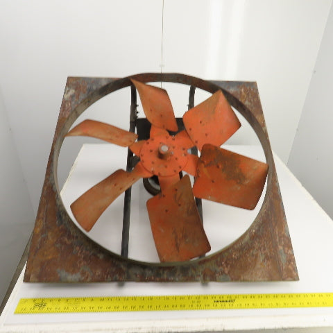 30" OD 6-Blade Belt Drive Exhaust Ventilation Fan 1HP 208-230/460V 34" Flange