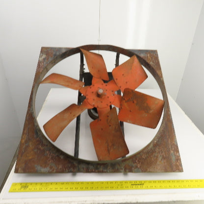 30" OD 6-Blade Belt Drive Exhaust Ventilation Fan 1HP 208-230/460V 34" Flange