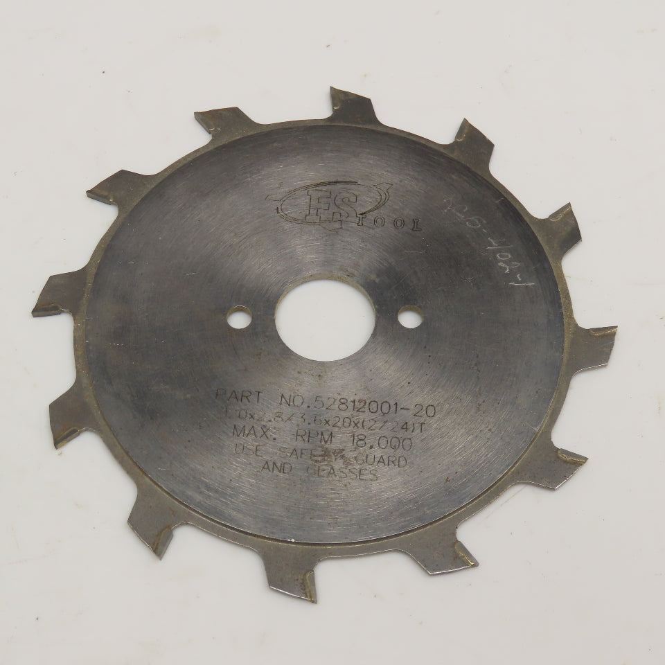 FS Tool 52812001-20 Table Saw Scoring Blade 120x2.8/3.6x20 Carbide 12T
