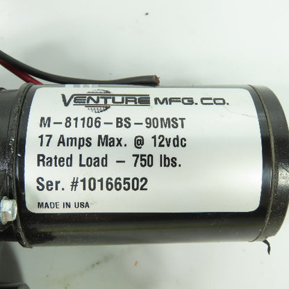 Venture M-81106-BS-90MST Actuator Slide-Out Motor 12VDC 17A