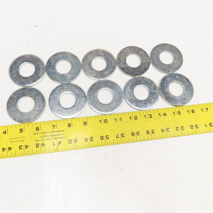 1" x 2-1/2" Flat Washer Zinc Lot Of 10