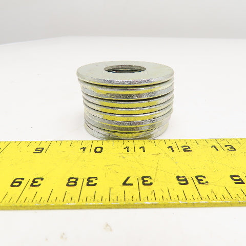 1" x 2-1/2" Flat Washer Zinc Lot Of 10