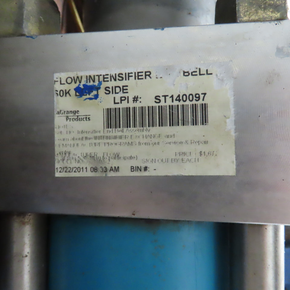 Flow 501S-60-WMC 50HP 60,000PSI Hydraulic Powered Waterjet Intensifier Pump 3PH