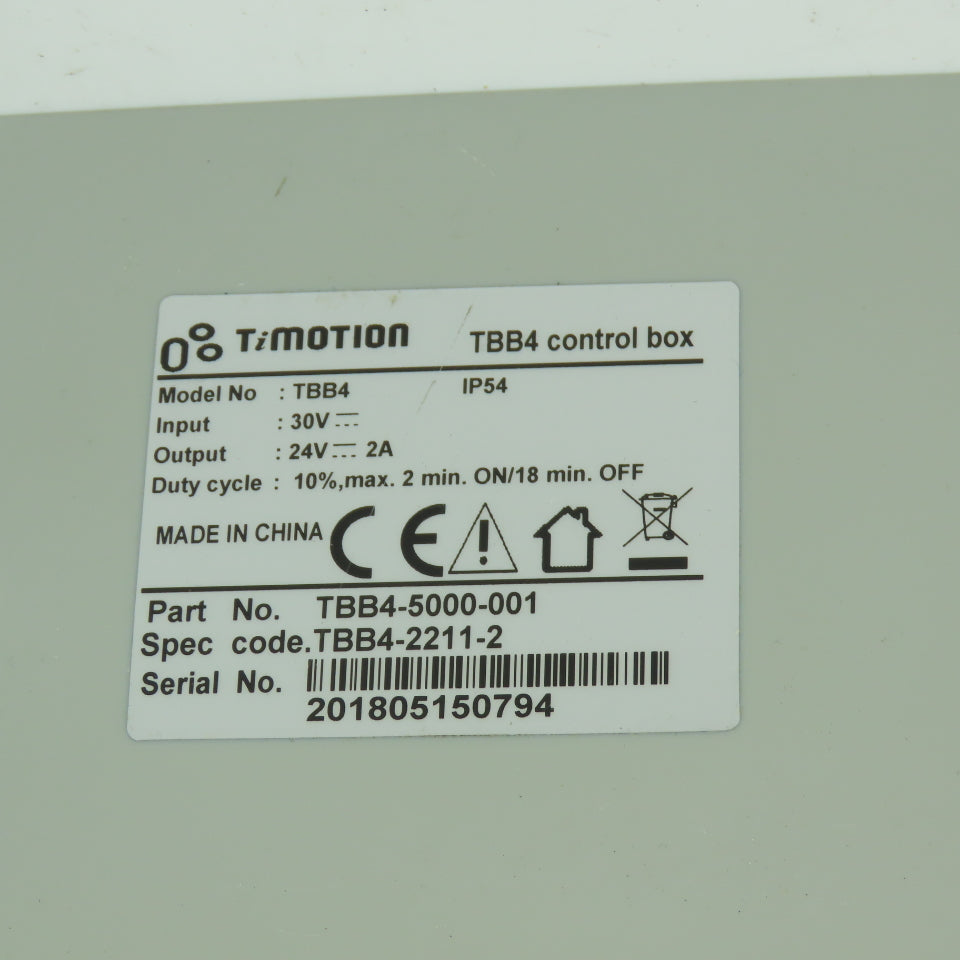 TiMotion TBB4-5000-001 Control Box Battery 24VDC 2A