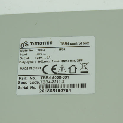 TiMotion TBB4-5000-001 Control Box Battery 24VDC 2A
