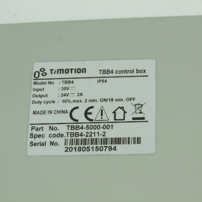 TiMotion TBB4-5000-001 Control Box Battery 24VDC 2A