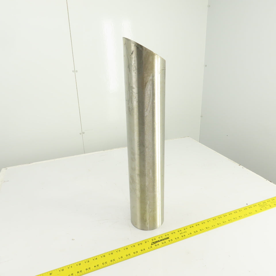 5" OD x 25-1/2" Stainless Steel Exhaust Top Stack Pipe Miter Cut