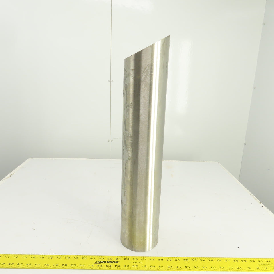 5" OD x 25-1/2" Stainless Steel Exhaust Top Stack Pipe Miter Cut