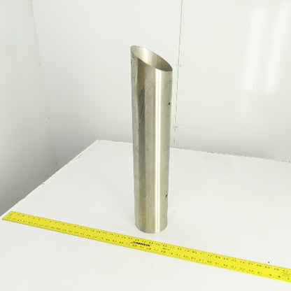 5" OD x 25-1/2" Stainless Steel Exhaust Top Stack Pipe Miter Cut