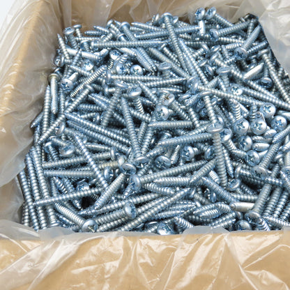 Brighton Best #14-10x2-1/2" Phillips Pan Head Steel Self Tapping Screws Zinc 33#