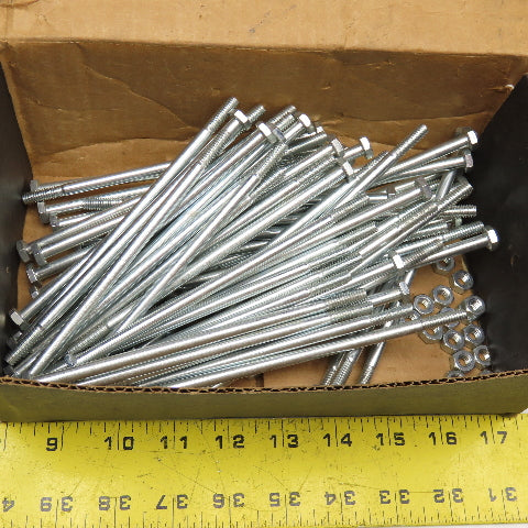 Brighton Best 1/4-20 x 6" Grade 2 Hex Cap Screw Zinc Lot Of 64