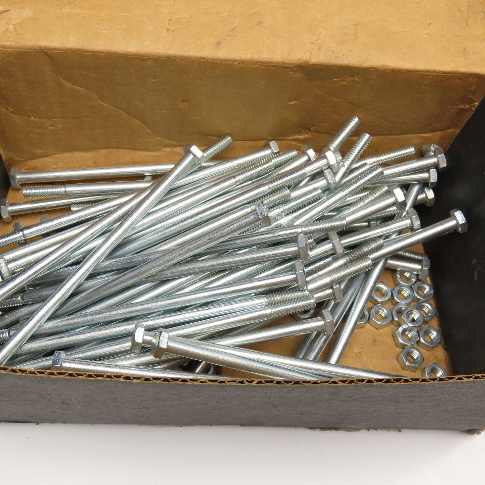 Brighton Best 1/4-20 x 6" Grade 2 Hex Cap Screw Zinc Lot Of 64