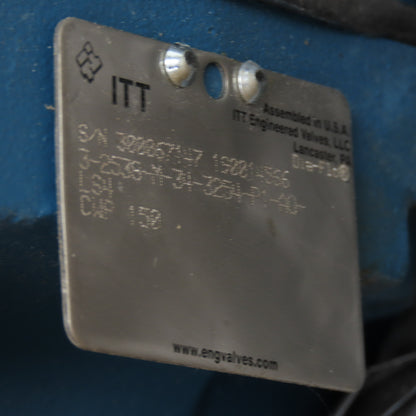 ITT 3-2538-M-34-3254-P1-A0-LS4 Dia-Flo 3" Diaphragm Valve W/Dia-Flo Actuator