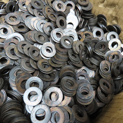 7/16" Flat Washer 59/64" OD Black Oxide Finish Bulk 25# Lot
