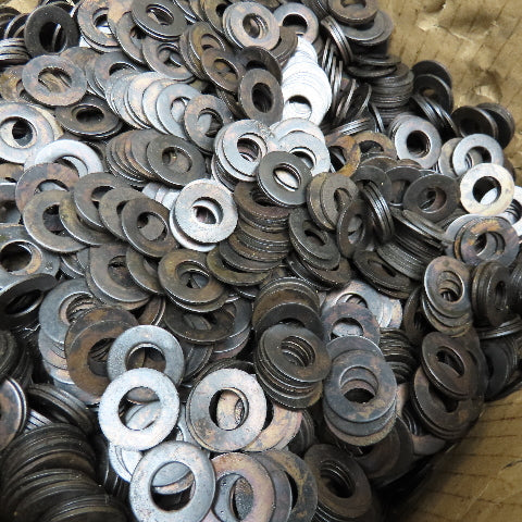 7/16" Flat Washer 59/64" OD Black Oxide Finish Bulk 25# Lot