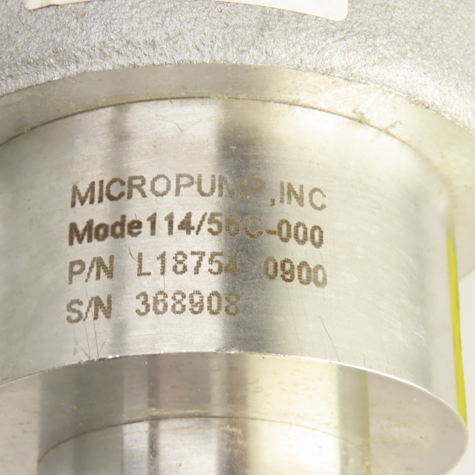 Micropump 114/56C 1/3HP Magnetic Drive Gear Pump 90VDC Haz. Location Motor