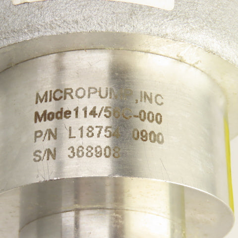 Micropump 114/56C 1/3HP Magnetic Drive Gear Pump 90VDC Haz. Location Motor