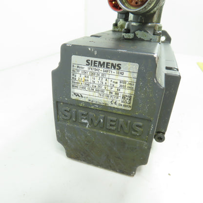 Siemens 1FK7042-5AF71-1EH3 3-Ph Servo Motor 267V W/ 24VDC Brake