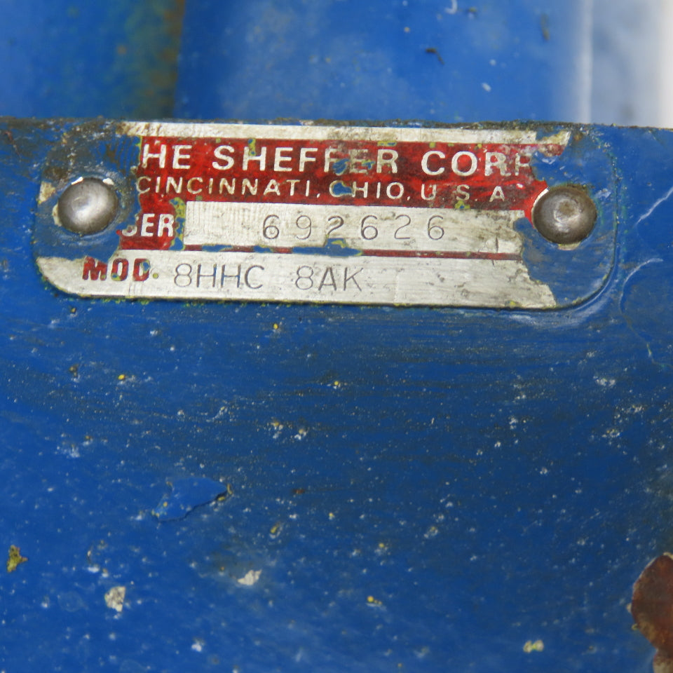 The Sheffer Corp 8HHC 8AK 8" Bore 8" Rod Double Acting Flanged Rod Air Cylinder