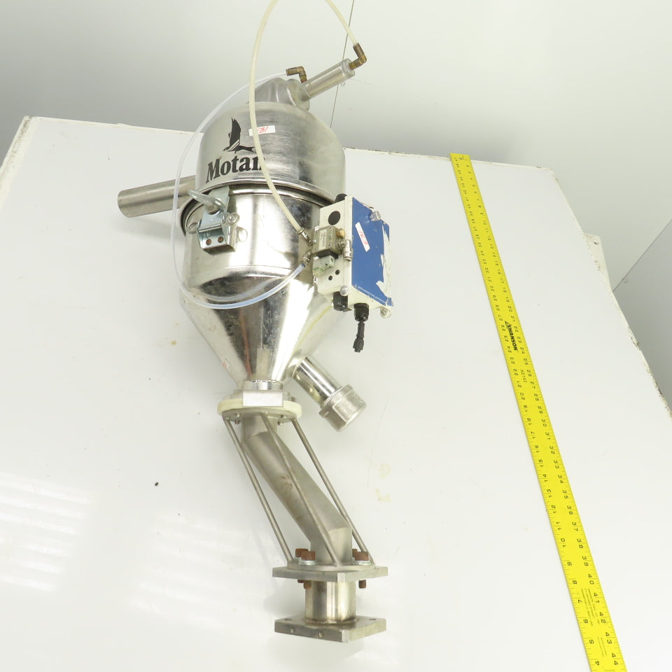 Motan Stainless Steel Pneumatic Dry Bulk Material Loader Hopper Feeder 0.5 CU FT