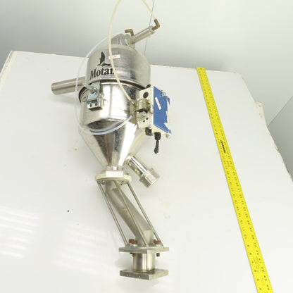 Motan Stainless Steel Pneumatic Dry Bulk Material Loader Hopper Feeder 0.5 CU FT