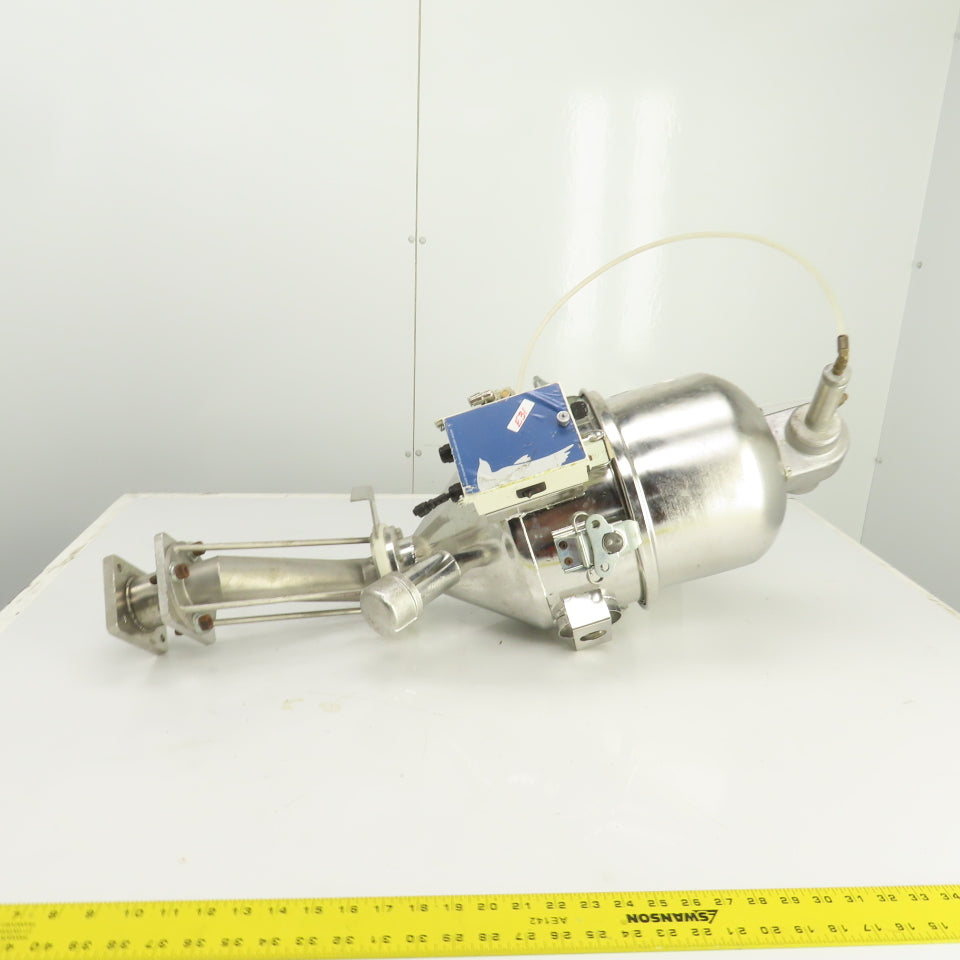 Motan Stainless Steel Pneumatic Dry Bulk Material Loader Hopper Feeder 0.5 CU FT