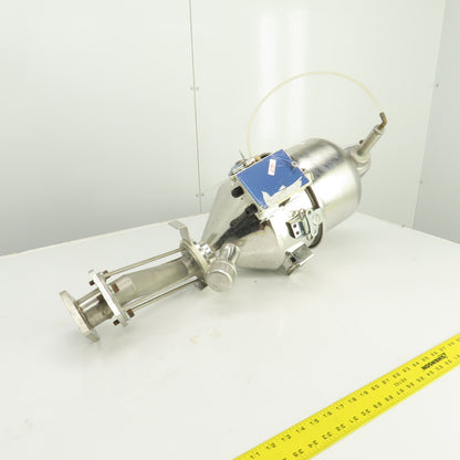 Motan Stainless Steel Pneumatic Dry Bulk Material Loader Hopper Feeder 0.5 CU FT