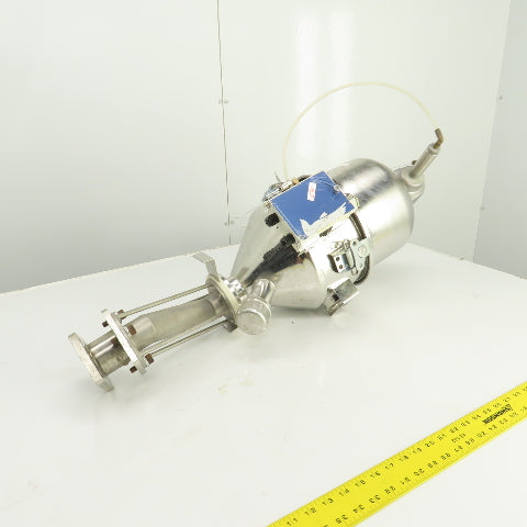 Motan Stainless Steel Pneumatic Dry Bulk Material Loader Hopper Feeder 0.5 CU FT