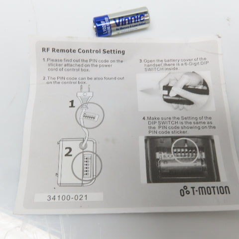 TiMotion TH3-5133-001 Wireless Remote Control For TRF-5133-001 Receiver