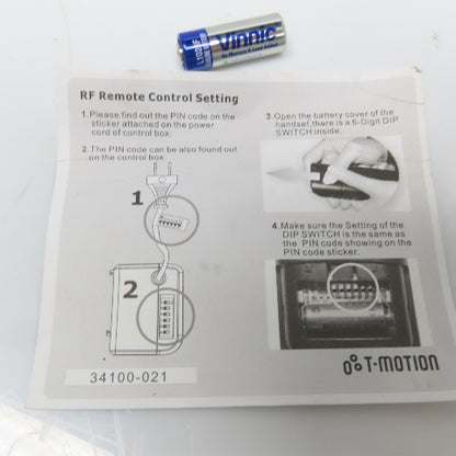 TiMotion TH3-5133-001 Wireless Remote Control For TRF-5133-001 Receiver