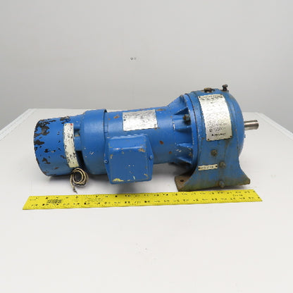 Foote Jones 720-5D71688S 14:1 Ratio 230/460V 3Ph 1-1/2Hp Gear Motor W/ Brake