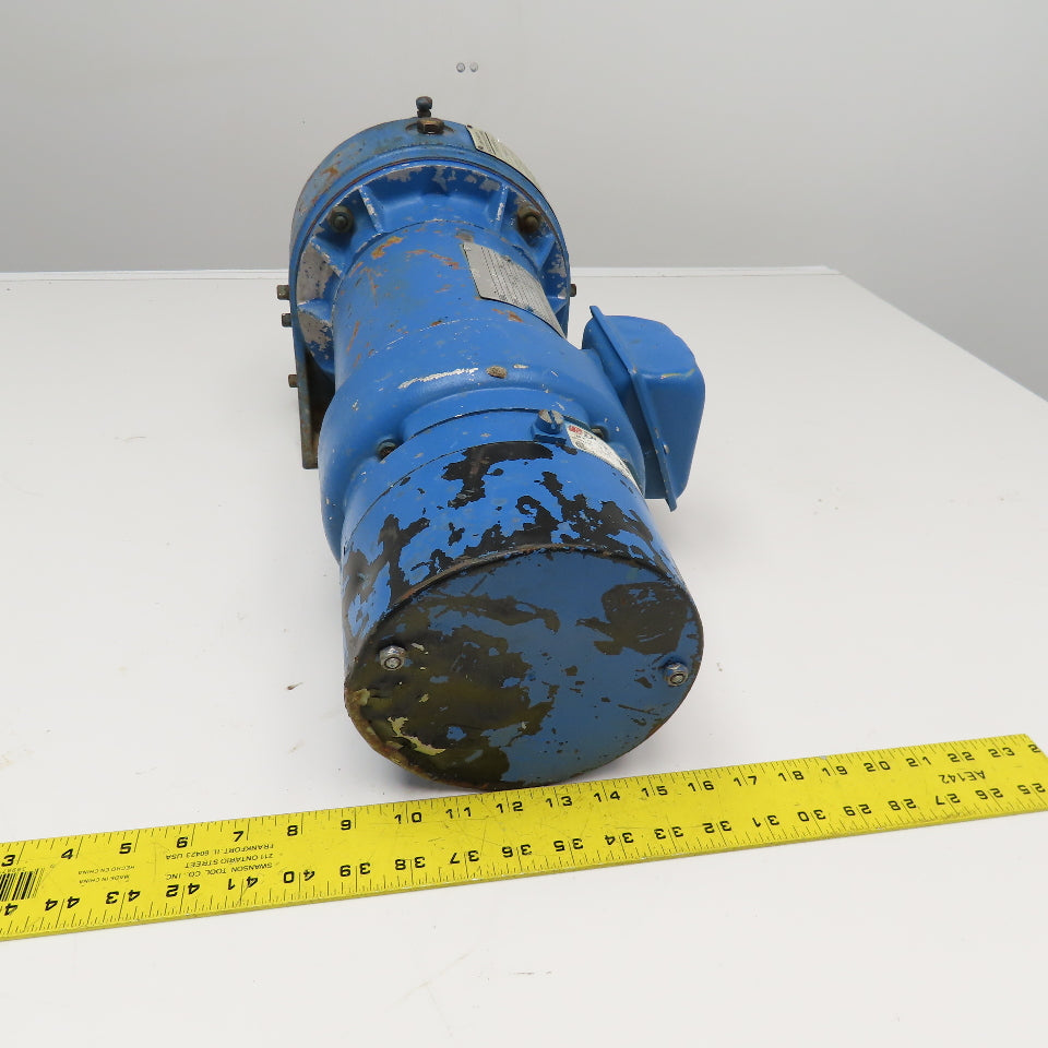 Foote Jones 720-5D71688S 14:1 Ratio 230/460V 3Ph 1-1/2Hp Gear Motor W/ Brake