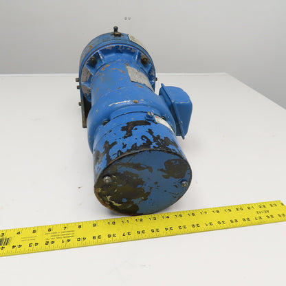 Foote Jones 720-5D71688S 14:1 Ratio 230/460V 3Ph 1-1/2Hp Gear Motor W/ Brake