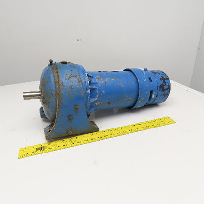 Foote Jones 720-5D71688S 14:1 Ratio 230/460V 3Ph 1-1/2Hp Gear Motor W/ Brake