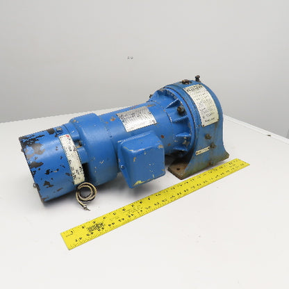 Foote Jones 720-5D71688S 14:1 Ratio 230/460V 3Ph 1-1/2Hp Gear Motor W/ Brake