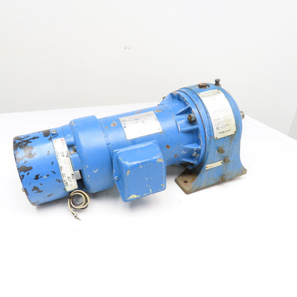 Foote Jones 720-5D71688S 14:1 Ratio 230/460V 3Ph 1-1/2Hp Gear Motor W/ Brake