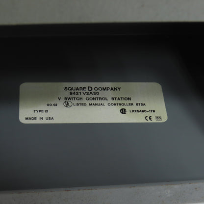 Schneider Square D 9421V2A30 40A 600VAC Motor Control Disconnect Switch