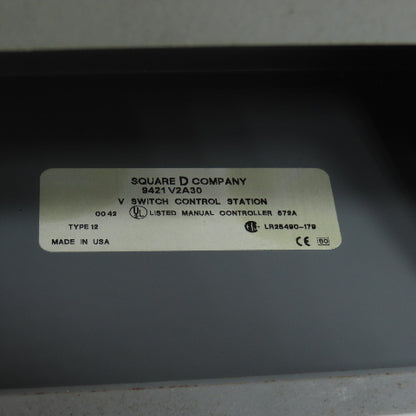 Schneider Square D 9421V2A30 40A 600VAC Motor Control Disconnect Switch